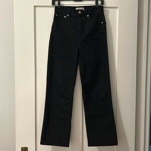 Madewell slim wide leg crop Jean